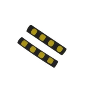 Poignées de guidon de vélo en caoutchouc nitrile bicolore 22,2 mm pour vélos de route, protection des mains - Product Image 1