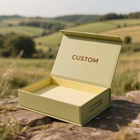 Caja de Regalo Rígida Magnética de Lujo Personalizada con Materiales Reciclados, Laminación Mate y Forro de Esponja para Empaquetado Empresarial de Alta Gama