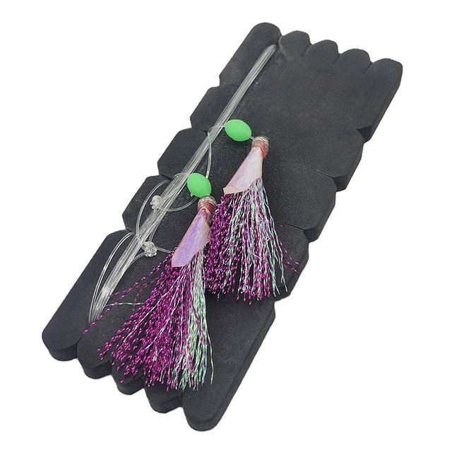 Sabiki Lure Hook Rigs With 5/0 Hook for Fishing Tackle Sabiki Lures Colorful Flasher Rigs Luminous Rigs