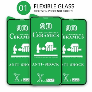Private Label 3 Pack 9D Full Coverage Film Screen <strong>Protector</strong> Tempered Glass Anti-Shock Cell <strong>Phone</strong> <strong>Protector</strong> - Product Image 2