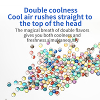 Vente en gros double couche double saveurs de qualité alimentaire plusieurs saveurs Capsules Boules de menthe Pop Beads gomme à mâcher en vrac frais
