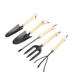 ชุดเครื่องมือทำสวนเหล็ก 5 ชิ้น ทนทาน แบบดั้งเดิม อุปกรณ์ทำสวนสำหรับใช้งานกลางแจ้ง - Product Image 2