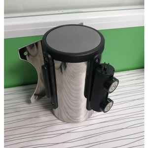 Barrera de Acero Inoxidable para Montaje en Pared con Imán y Correa Ajustable (2M-5M) en Rojo/Azul/Verde, Modelo Love Heart SSWMN14 - Product Image 1