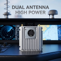 Transmetteur vidéo embarqué haute puissance avec double antenne, liaison de données longue portée pour équipement maritime