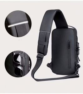 Bolso Bandolera Multifuncional Antirrobo de Tela Oxford con USB para Hombre, Estilo Casual, para Viajes, Primavera/Verano - Product Image 6