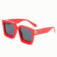 Nouvelles Lunettes de Soleil Tendance Noir Léopard Monture Large pour Hommes et Femmes – Lunettes Carrées Surdimensionnées Homme Femme