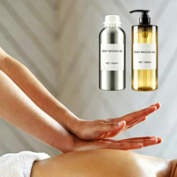 Huile de massage relaxante à la lavande et à la camomille OEM ODM, huile corporelle nourrissante et hydratante avec vitamine E pour le traitement anti-stress en SPA