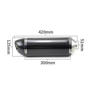 <span class=keywords><strong>Silenciador</strong></span> de Escape Universal de 51MM para Motocicleta Yoshimura de Fibra de Carbono para R3 R25 Pcx125 150 Cbr500r Xmax300 - Product Image 2