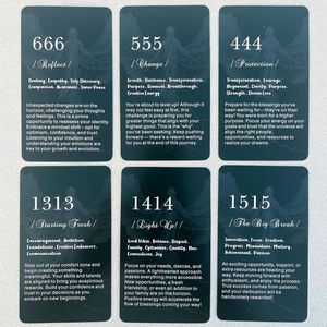 Tarjetas <span class=keywords><strong>de</strong></span> Tarot con Números <span class=keywords><strong>de</strong></span> Ángel Personalizadas al por Mayor, 56 Mazos, Papel <span class=keywords><strong>de</strong></span> 400 g/m², Esquinas Redondeadas Brillantes con Palabras Clave, Marca Xinke, Caja OEM ODM - Product Image 3