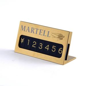 Etiquetas de Precio Personalizadas para Relojes de Joyería, Mini Cubos de Aleación de Zinc, Portaetiquetas de Precio Digital de Metal - Product Image 3