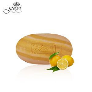 Органическое мыло ручной работы с лимоном, маслом ши и морскими водорослями для контроля жирности кожи лица и тела против акне - Madam Ranee - Product Image 3