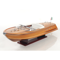B176 - Modèle de bateau à moteur Riva Ariston artisanal en bois de luxe, décoration nautique pour la maison ou le bureau, 87Lx26Wx23H cm