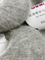 Fil OUNI de 50 grammes, idéal pour les machines 10G 12G, pelote de super mohair bouclé mélangé avec de la laine mérinos extra-fine