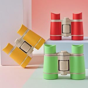 Children's Binoculars 4x30 High Definition Outdoor Use Light Green Orange Red Bright Yellow Dark Brown - Product Image 2