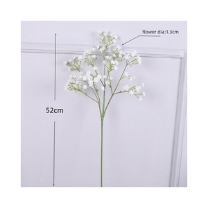 Baby Breath Flowers Home Party Decoración de pared Plástico artificial de alta calidad Gypsophila Rama de flores Precio barato Boda - Product Image 6