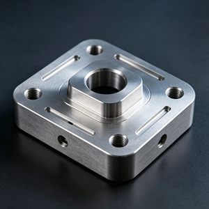 Composants de fraisage CNC de haute précision, boîtier carré en acier inoxydable sur mesure et bride ronde pour machines d'automatisation - Product Image 2