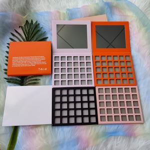 Bearbeiten Sie Ihre eigene Marke Lidschatten-Palette Farben quadratisch schimmern veganes Make-up reich pigmentiert niedrig MOQ kein Etikett schneller Versand - Product Image 2
