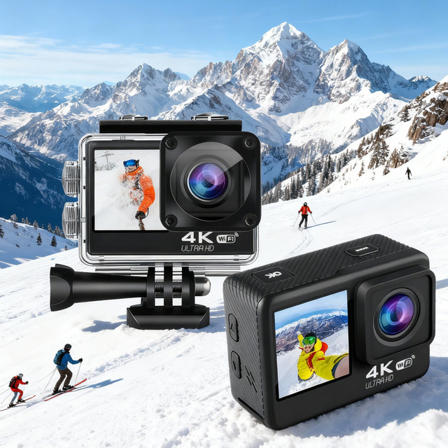 High Quality Upgraded Version Professional Touch Screen Waterproof 5K 4K HD Vlogging Action Sports Video Camera for Photography