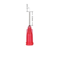 Aiguille de distribution Liscoe 27G 1" en acier inoxydable avec revêtement PTFE Teflon, embout Luer Lock résistant aux produits chimiques, pointe pour colle, OEM