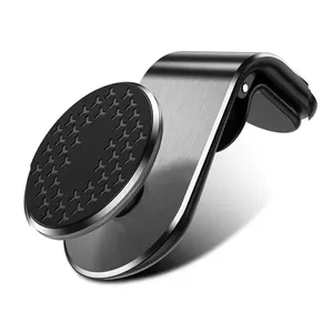 360 Rotation Flexible Universal Air Vent Phone Mount L Shape Magnetic Phone Mount with 5 Strong N52 Magnets