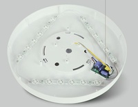 Plafonnier LED design pour chambre, 12W 18W, d'urgence, RGB, dimmable, 12V 24V, avec détecteur de mouvement PIR et contrôle vocal/sonore, lampe murale LED