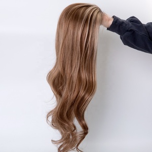 Nuevas pelucas crudas HD peluca frontal de encaje llegada 16in color <span class=keywords><strong>balayage</strong></span> marrón <span class=keywords><strong>claro</strong></span> <span class=keywords><strong>en</strong></span> stock listo para enviar - Product Image 4