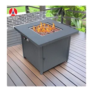 Advantageous Price Quality First Square Gas Metal Fire Pit