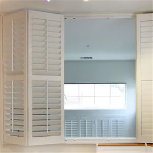 Heze 셔터 고품질 뜨거운 판매 나무 louvered 셔터 창 문