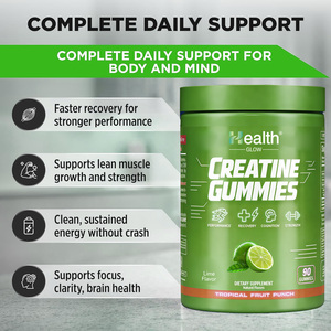 Bulk Order <b>Creatine</b> Monohydrate Gummies Lemon Flavor 5g Muscle Strength Pre Post Workout Non-GMO Vegan Sugar Free Sport OEM - Product Image 4
