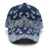 Gorra de Béisbol Unisex de 6 Paneles, Estilo Hip Hop, con Estampado Paisley Vintage, Multicolor, Deportiva, Transpirable, Impermeable, 100% Poliéster, para Viajes