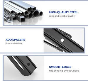 Trong Nhà Ống Vuông Trượt Hình Ảnh Tường Gấp Bảng Chân Góc Lan Can Khung Tường Gắn Phân Vùng Clip - Product Image 2