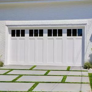 Porte de garage en alliage d'aluminium de style grange rustique avec clous décoratifs pour villa - Product Image 3