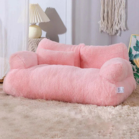Lit de luxe pour chat canapé hiver chaud nid de chat lit pour animaux de compagnie pour petits chiens moyens chats confortable en peluche chiot lit fournitures pour animaux de compagnie