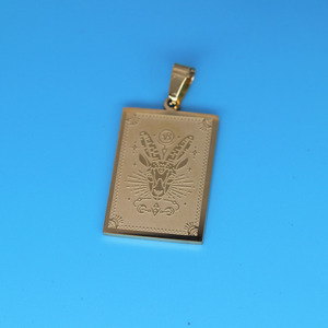 Qiandis nuovi accessori fai da te in acciaio inox per segni zodiacali capricorno - Product Image 5