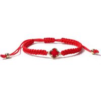 Gelang Natal Cantik Buatan Tangan dari Kaca Berbentuk Bunga Semanggi Keberuntungan untuk Anak Perempuan