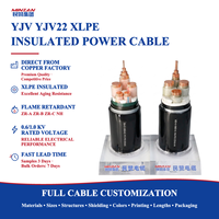 Câble d'alimentation blindé basse tension 0,6/1 kV VLV YJV 150 mm² conducteur en cuivre 240 mm XLPE 4 conducteurs
