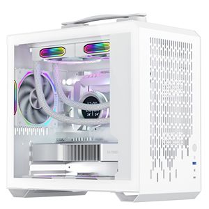 Glass Side Bảng điều chỉnh Micro <span class=keywords><strong>ATX</strong></span> trường hợp máy tính Mini ITX mATX chơi game trường hợp máy tính PC phong cách và nhỏ gọn Xách Tay PC Trường hợp với RGB Fan - Product Image 1