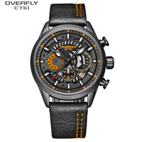 Montres à quartz résistantes à l'eau 30 m Multifonctionnelles Double heure Mode Montre pour homme