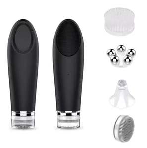 Venta caliente en cepillo de limpieza facial cepillo de lavado de cara de silicona suave masajeador Facial cepillo de limpieza eléctrico - Product Image 1