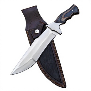 Fabrication en usine de couteaux Bowie en acier inoxydable avec manche en bois, de haute qualité, durables et personnalisables, à vendre - Product Image 2