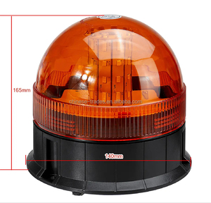 Lampe de signalisation rotative à LED ambre à profil bas, magnétique, avec fonction stroboscopique - Product Image 6