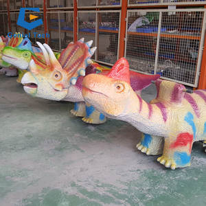 Parque de Atracciones de simulación eléctrica, Paseo de dinosaurio, control remoto, funciona con monedas, coche eléctrico favorito para niños - Product Image 4