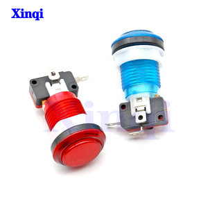 <span class=keywords><strong>Precio</strong></span> al por mayor de fábrica, 33mm, pequeño, redondo, a todo Color, botón transparente, cuentas de cristal, máquina de Pinball, Conector de interruptor, accesorio - Product Image 3