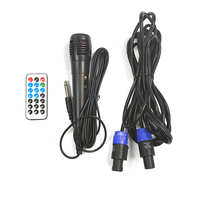Ensemble combiné Système de sonorisation portable alimenté de 12 pouces Haut-parleur de karaoké Boîte de son pour fête - BT/USB/FM/Télécommande/support