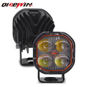 Mini Four-<b>Leaf</b> Clover Motorcycle Spotlight 40W LED 12-24V DC Off-Road <b>Lighting</b> - Product Image 3
