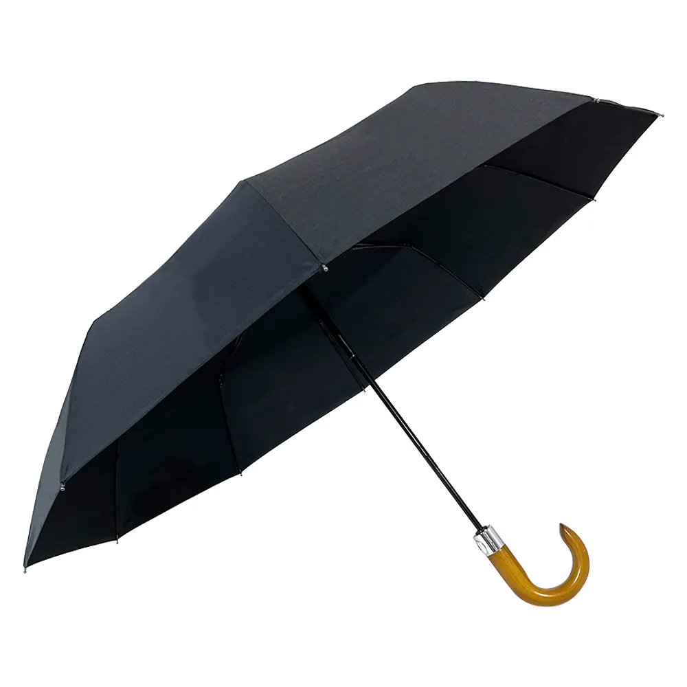 Ovida 10k Windproof British Style portable Automatic Rain Wood Handle Business Men's Gift Large Umbrellas