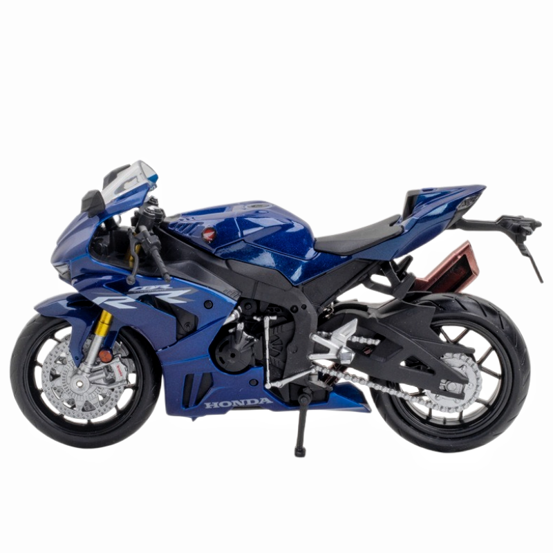 Diecast 1:12 Honda S1000RR motocicleta modelo com som e luz dianteira roda direção ornamento Metal modelo motocicleta liga modo