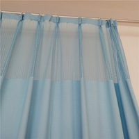 100% Polyester PU enduit 75D Simple beau tissu anti-poussière ignifuge antibactérien maison Textile cloison rideau Anti-pilule