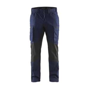 BLAKLADER - 145918458999C46 Service <b>trousers</b> with stretch Navy blue/<b>Black</b> - EAN 7330509498507 <b>WORK</b> <b>TROUSERS</b> <b>CARGO</b> <b>WORK</b> <b>TROUSERS</b> - Product Image 1