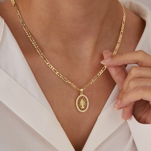 Hip Hop 14k placcato oro Christian collana pendente alla moda religioso totem amuleto fascino pastore ha perso agnello regalo principalmente rame - Product Image 5